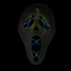 Halloween masker - Scream - LED blauw kopen.
