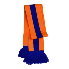 Lampegat sjaal kind blauw oranje.