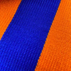 Lampegat sjaal kind oranje blauw.