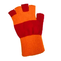 Goedkope handschoenen kielegat oranje rood.