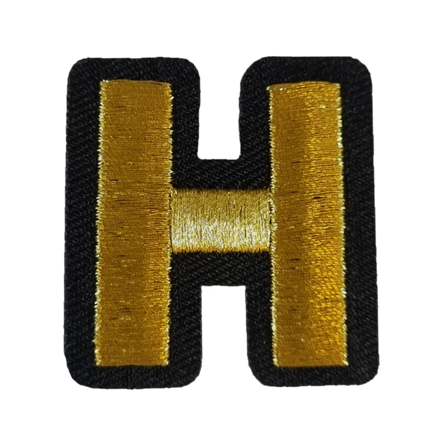 Kielegat embleem Gouden letter H.
