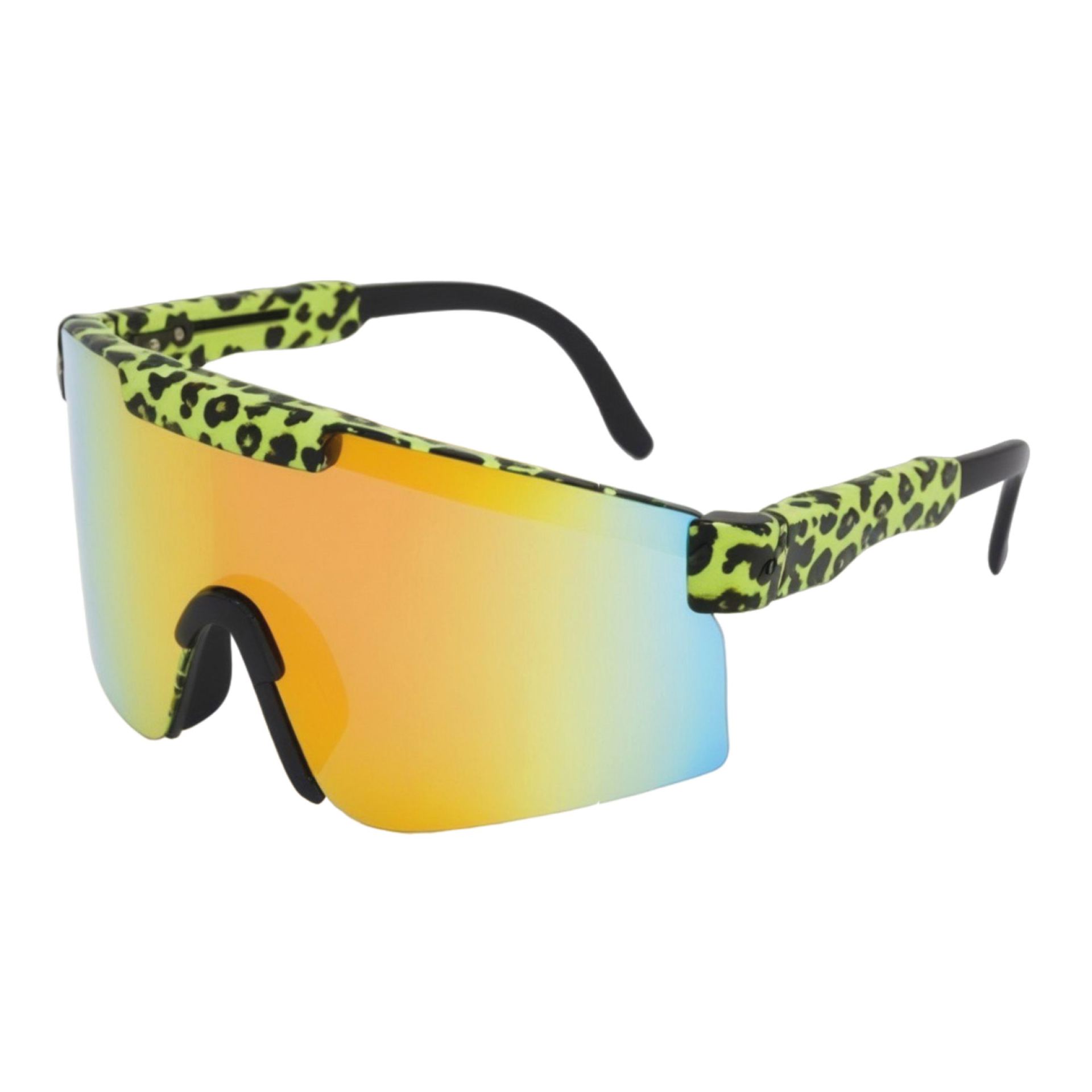Rave bril sport zonnebril panter