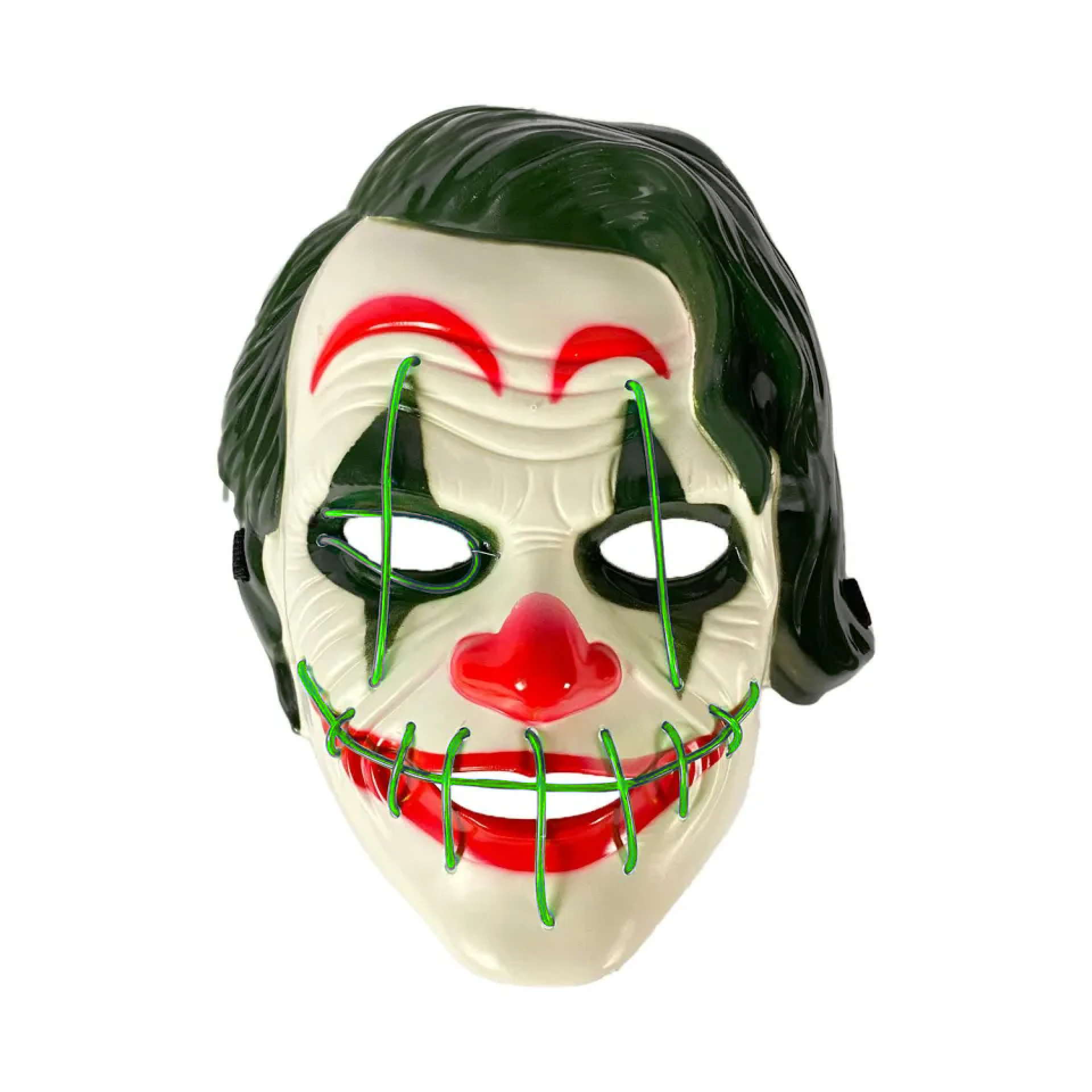 Halloween masker the joker LED groen bestellen